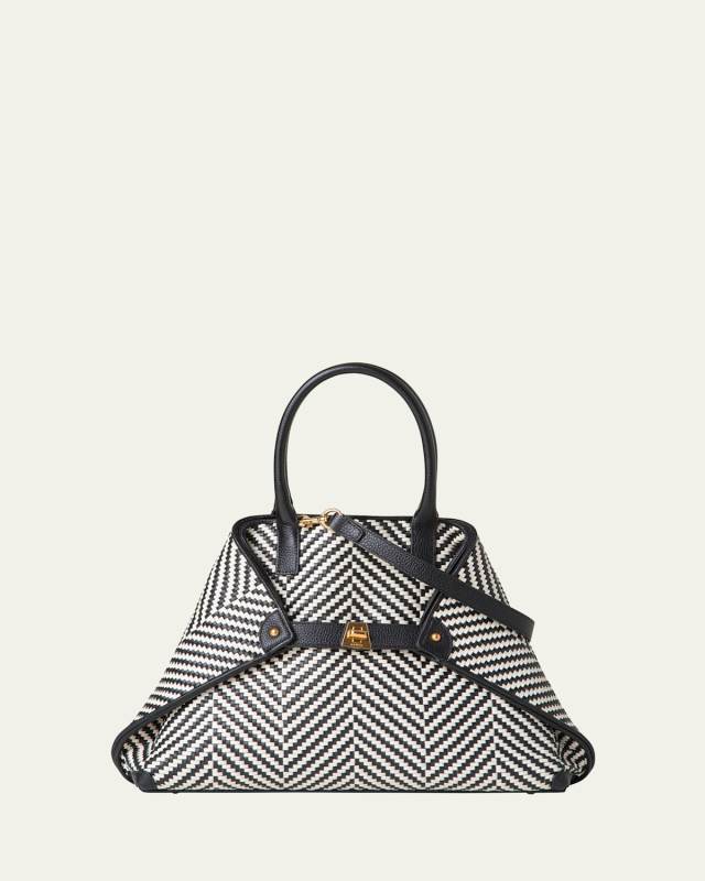 Ai Small Braided Leather Shoulder Bag